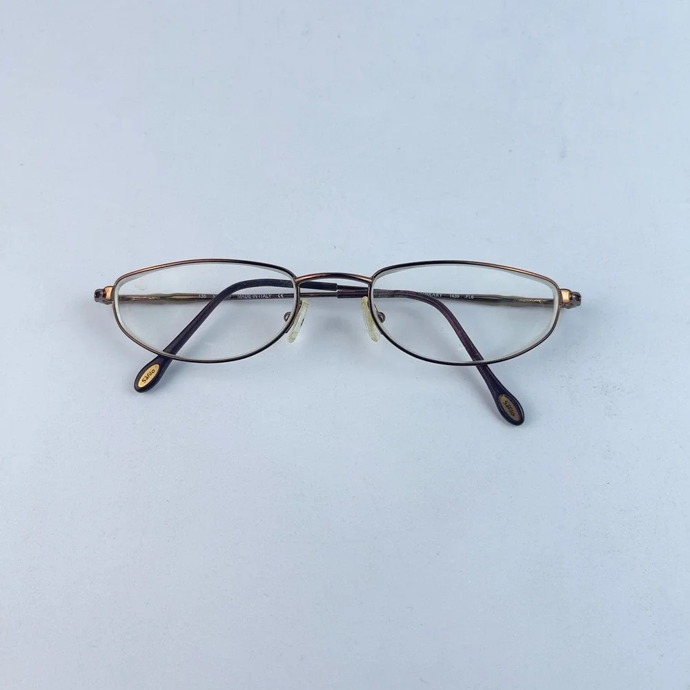 Safilo Library 1439 Women Eyeglasses Frame Rose Gold Metal Full Rim 52-19-135 mm